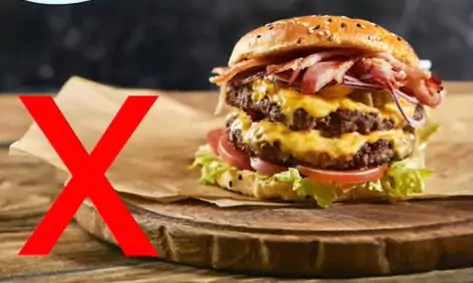 Evite o consumo de alimentos fast food