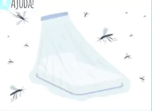 É altamente recomendado o uso de véu mosquiteiro para evita a picada.