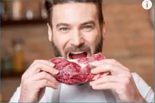 Ingerir carne crua também é um problema e pode contrair verme.